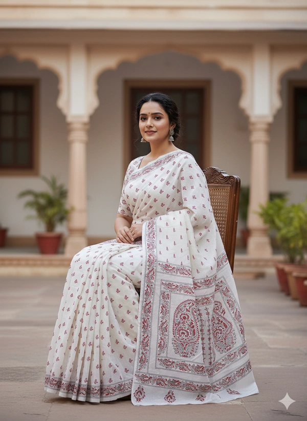 SKU0896 : Pure Silk Kantha Stitch Saree – Handcrafted Bengal - Kantha Stitch, Dry Clean Only, Yes