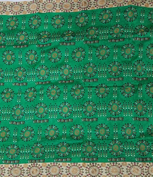 SKU0958 : Elegant Pure Silk Saree – Machine Woven | Embroidery - Dry Clean Only, Yes