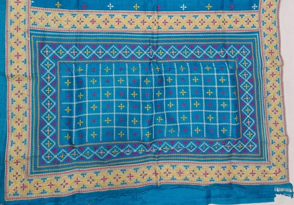 SKU0945 : Elegant Pure Silk Saree – Machine Woven | Embroidery - Dry Clean Only, Yes