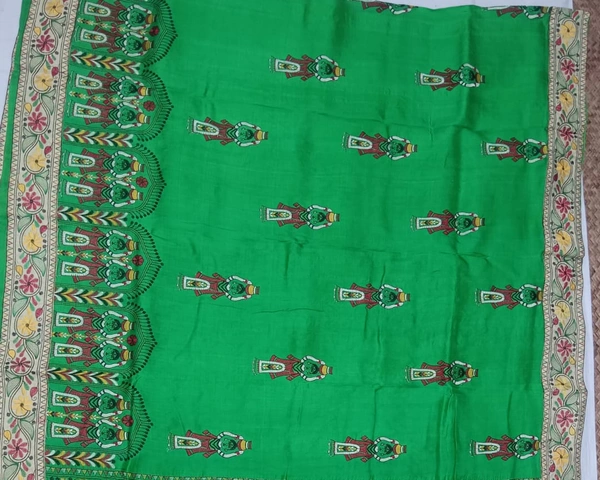 SKU0946 : Elegant Pure Silk Saree – Machine Woven | Embroidery - Dry Clean Only, Yes