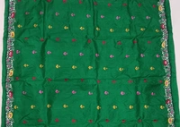 SKU0950 : Elegant Pure Silk Saree – Kantha Stitch | Parsi work - Kantha Stitch, Dry Clean Only, Yes