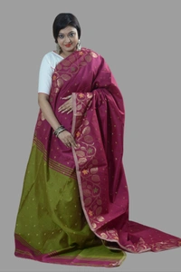 SKU0415 :    Elegant Poly Cotton Saree – Lightweight & Comfortable Daily Wear  - Normal Length 6.3 mtr Plus, Buti / Booti, Dry Clean Only, Yes