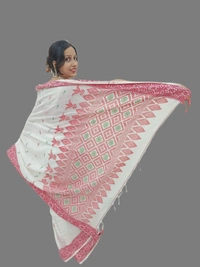 SKU0704 : Pure Khadi Cotton Saree – Handwoven, Lightweight & Breathable Fabric - Hand Wash, Yes