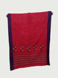 SKU0713 : Pure Khadi Cotton Saree – Handwoven, Lightweight & Breathable Fabric - Hand Wash, Yes