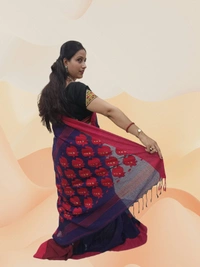 SKU0669 : Pure Khadi Cotton Saree – Handwoven, Lightweight & Breathable Fabric - Hand Wash, Yes