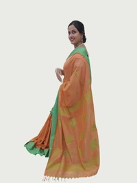 SKU0680 : Pure Khadi Cotton Saree – Handwoven, Lightweight & Breathable Fabric - Hand Wash, Yes