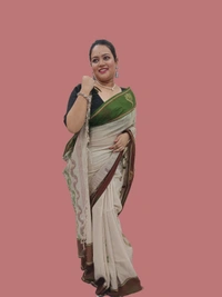 SKU0685 : Pure Khadi Cotton Saree – Handwoven, Lightweight & Breathable Fabric - Hand Wash, Yes