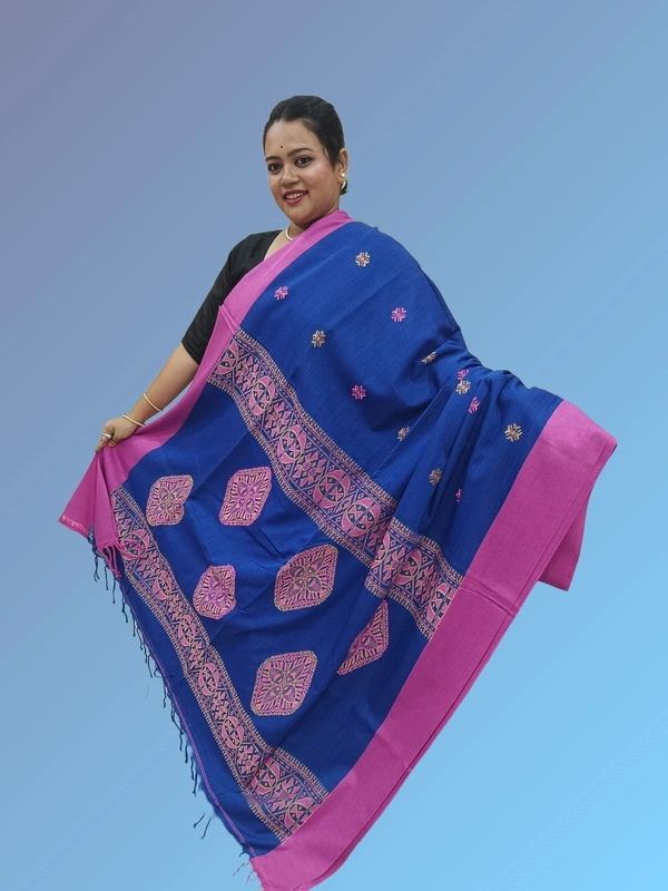 SKU0688 : Pure Khadi Cotton Saree – Handwoven, Lightweight & Breathable Fabric - Hand Wash, Yes