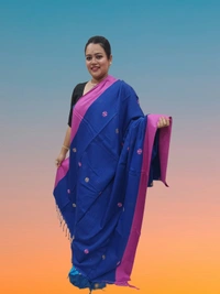 SKU0688 : Pure Khadi Cotton Saree – Handwoven, Lightweight & Breathable Fabric - Hand Wash, Yes