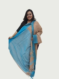 SKU0697 : Pure Khadi Cotton Saree – Handwoven, Lightweight & Breathable Fabric - Hand Wash, Yes