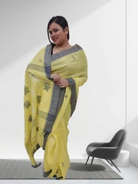 SKU0700 : Pure Khadi Cotton Saree – Handwoven, Lightweight & Breathable Fabric - Hand Wash, Yes