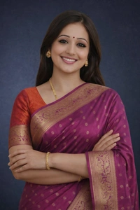 SKU0470 : Pure Swarnachari Mulberry Silk Saree – Krishna Lila Motif | Handwoven Elegance - Swarnachari, Dry Clean Only, Yes