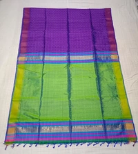 SKU0969 | Indian Soft Bishnupuri Katan Silk Saree | All body Dot Design | Premium Quality - Dry Wash Only, Yes