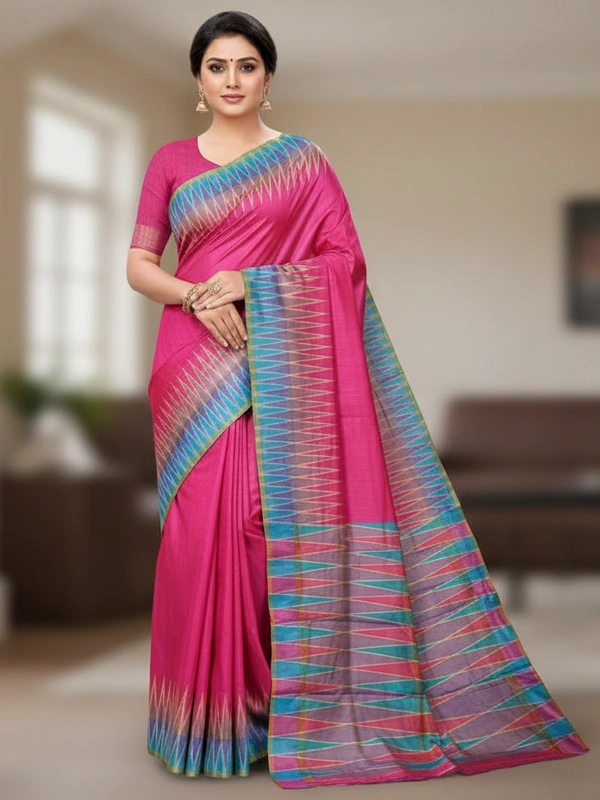 SKU0978 | Indian Soft Bishnupuri Katan Silk Saree | Batik Saree | Premium Quality - Dry Wash Only, Yes