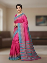 SKU0978 | Indian Soft Bishnupuri Katan Silk Saree | Batik Saree | Premium Quality - Dry Wash Only, Yes