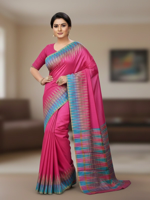 SKU0978 | Indian Soft Bishnupuri Katan Silk Saree | Batik Saree | Premium Quality - Dry Wash Only, Yes