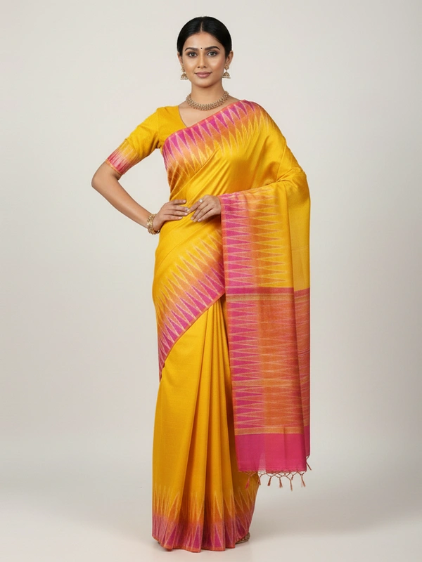 SKU0980 | Indian Soft Bishnupuri Katan Silk Saree | Batik Saree | Premium Quality - Dry Wash Only, Yes