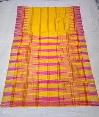 SKU0980 | Indian Soft Bishnupuri Katan Silk Saree | Batik Saree | Premium Quality - Dry Wash Only, Yes