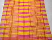 SKU0980 | Indian Soft Bishnupuri Katan Silk Saree | Batik Saree | Premium Quality - Dry Wash Only, Yes