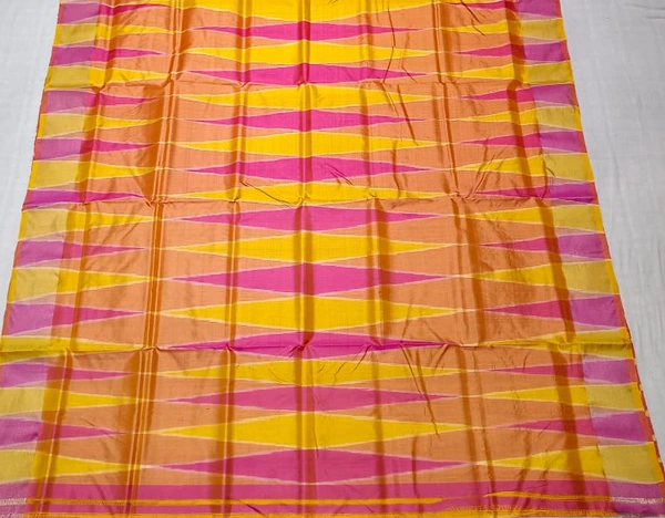 SKU0980 | Indian Soft Bishnupuri Katan Silk Saree | Batik Saree | Premium Quality - Dry Wash Only, Yes