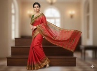 SKU0982 | Indian Soft Bishnupuri Katan Silk Saree | Batik Saree | Premium Quality - Dry Wash Only, Yes
