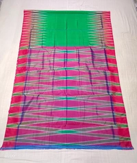 SKU0983 | Indian Soft Bishnupuri Katan Silk Saree | Batik Saree | Premium Quality - Dry Wash Only, Yes