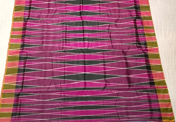 SKU0984 | Indian Soft Bishnupuri Katan Silk Saree | Batik Saree | Premium Quality - Dry Wash Only, Yes