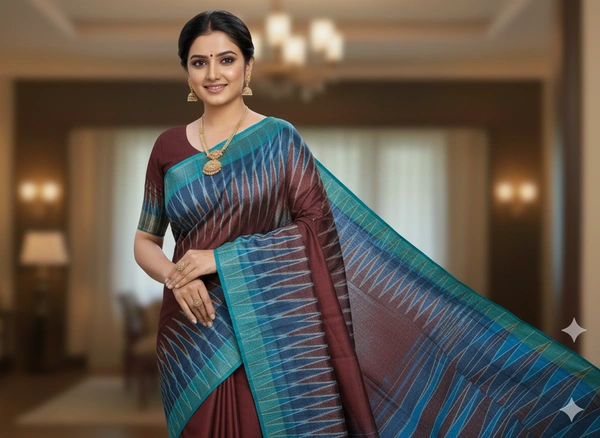 SKU0985 | Indian Soft Bishnupuri Katan Silk Saree | Batik Saree | Premium Quality - Dry Wash Only, Yes