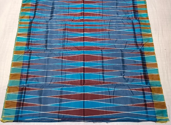 SKU0985 | Indian Soft Bishnupuri Katan Silk Saree | Batik Saree | Premium Quality - Dry Wash Only, Yes