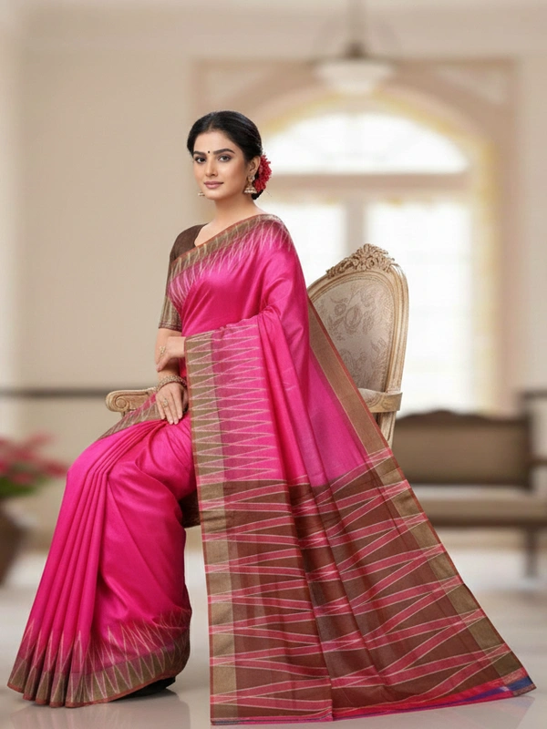 SKU0986 | Indian Soft Bishnupuri Katan Silk Saree | Batik Saree | Premium Quality - Dry Wash Only, Yes