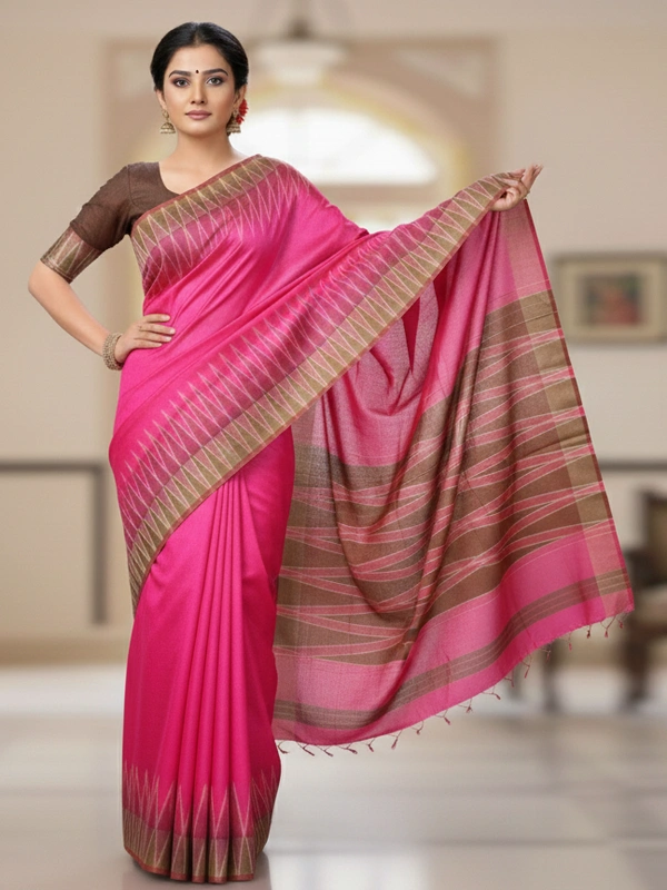 SKU0986 | Indian Soft Bishnupuri Katan Silk Saree | Batik Saree | Premium Quality - Dry Wash Only, Yes