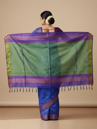 SKU0970 | Indian Soft Bishnupuri Katan Silk Saree | All body Dot Design | Premium Quality - Dry Wash Only, Yes