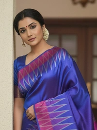 SKU0988 | Indian Soft Bishnupuri Katan Silk Saree | Batik Saree | Premium Quality - Dry Wash Only, Yes