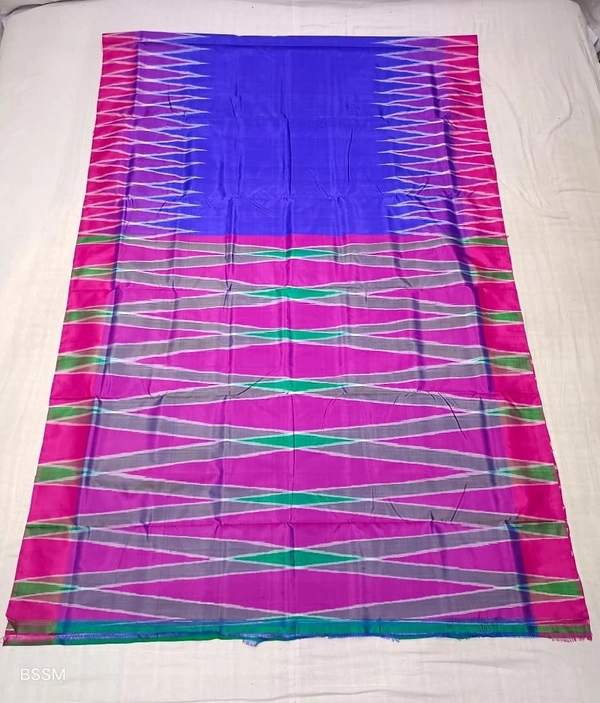 SKU0988 | Indian Soft Bishnupuri Katan Silk Saree | Batik Saree | Premium Quality - Dry Wash Only, Yes