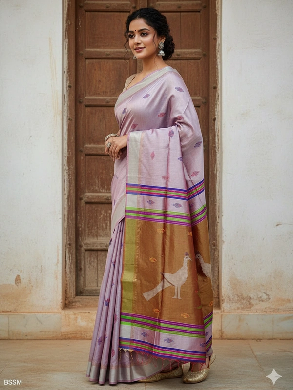 SKU0993 | Exclusive Indian Soft Bishnupuri Katan Silk Saree | Kolakhetra Saree | Premium Quality - Dry Wash Only, Yes