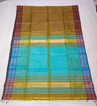 SKU0971 | Indian Soft Bishnupuri Katan Silk Saree | All body Dot Design | Premium Quality - Dry Wash Only, Yes