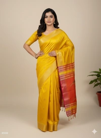 SKU1001 | Exclusive Indian Soft Bishnupuri Katan Silk Saree | Kolakhetra Saree | Premium Quality - Dry Wash Only, Yes