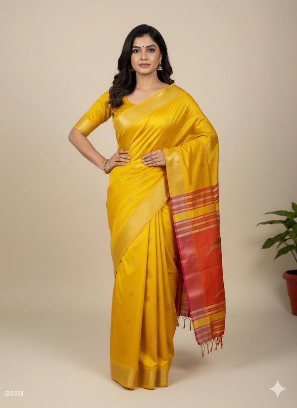 SKU1001 | Exclusive Indian Soft Bishnupuri Katan Silk Saree | Kolakhetra Saree | Premium Quality - Dry Wash Only, Yes