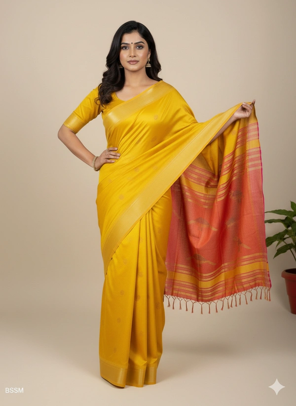 SKU1001 | Exclusive Indian Soft Bishnupuri Katan Silk Saree | Kolakhetra Saree | Premium Quality - Dry Wash Only, Yes