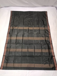 SKU1021 | Exclusive Indian Soft Bishnupuri Katan Silk Saree | Kolakhetra Saree | All Over Chain Motif - Dry Wash Only, Yes