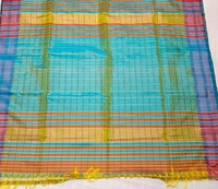 SKU0975 | Indian Soft Bishnupuri Katan Silk Saree | All body Dot Design | Premium Quality - Dry Wash Only, Yes