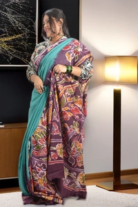 SKU0342 : Khadi Cotton Wax Batik Saree – Handcrafted, Lightweight & Breathable  - Buti / Booti, Batik Print, All, Yes