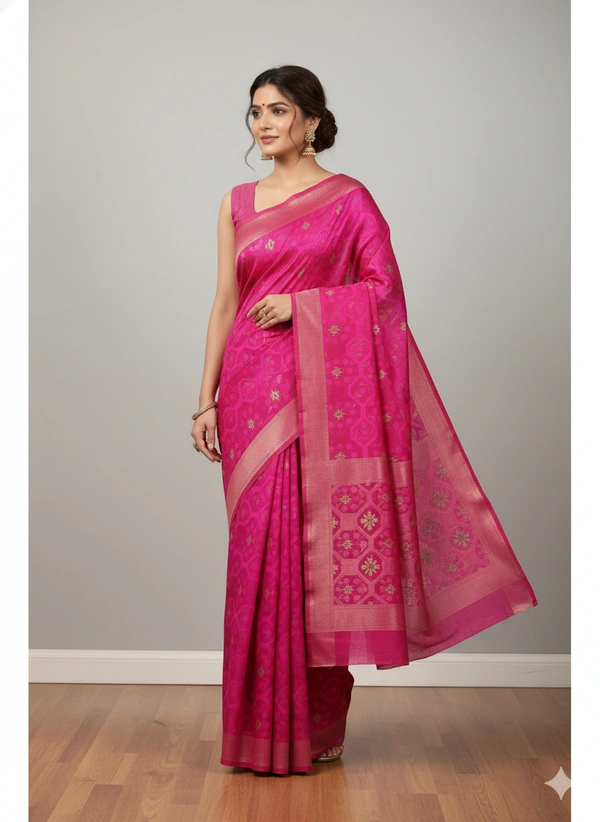 SKU1184 : Elegant Dhakai Jamdani - Hand Wash, No