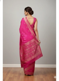 SKU1184 : Elegant Dhakai Jamdani - Hand Wash, No