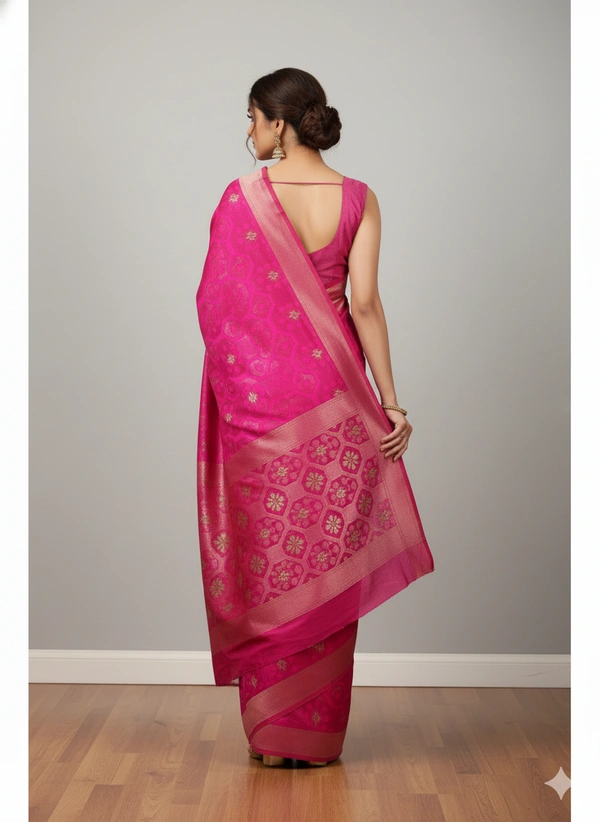 SKU1184 : Elegant Dhakai Jamdani - Hand Wash, No