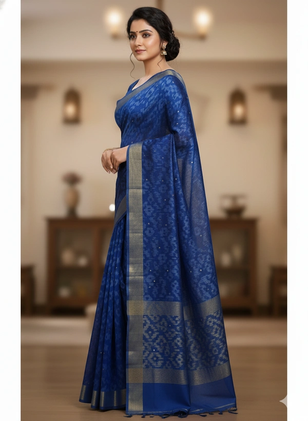 SKU1186 : Elegant Dhakai Jamdani - Hand Wash, No