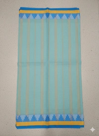 SKU1194 : Pure Khadi Cotton Saree – Handwoven, Lightweight & Breathable Fabric - Hand Wash, No