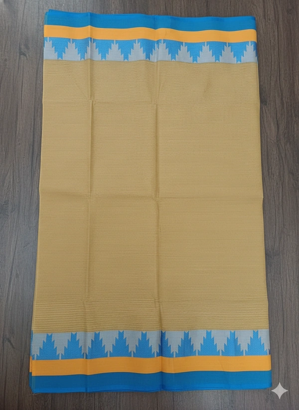 SKU1195 : Pure Khadi Cotton Saree – Handwoven, Lightweight & Breathable Fabric - Hand Wash, No