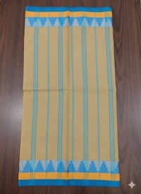 SKU1195 : Pure Khadi Cotton Saree – Handwoven, Lightweight & Breathable Fabric - Hand Wash, No