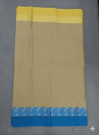 SKU1197 : Pure Khadi Cotton Saree – Handwoven, Lightweight & Breathable Fabric - Hand Wash, No